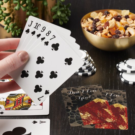 Opwarming van de aarde - Brandend huis - Vaderdag Pokerkaarten (Insitu)