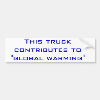 Opwarming van de aarde bumpersticker