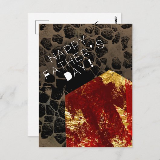 Opwarming van de aarde - Burning House - Vaderdag Briefkaart (Voorkant / Achterkant)