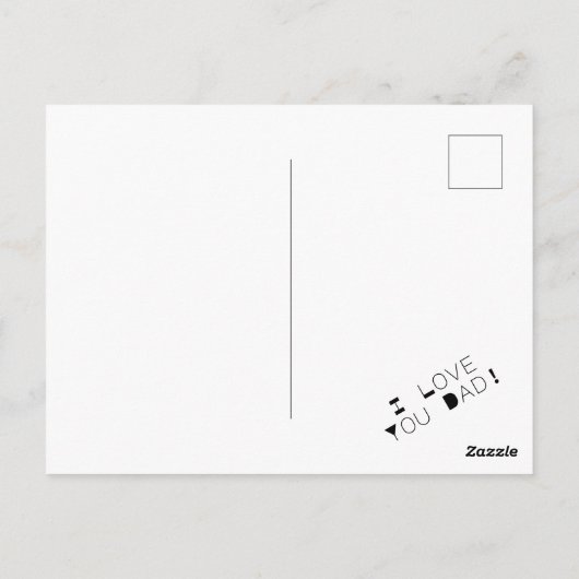 Opwarming van de aarde - Burning House - Vaderdag Briefkaart (Achterkant)