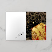 Opwarming van de aarde - Burning House - Vaderdag Folie Wenskaart (Buiten Laag)