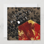 Opwarming van de aarde - Burning House - Vaderdag Kaart (Voorkant)