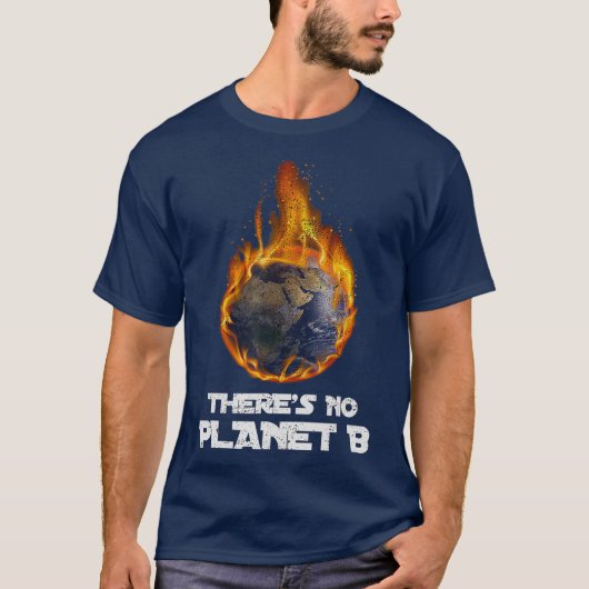 opwarming van de aarde geen planeet door klimaatve t-shirt (Voorkant)