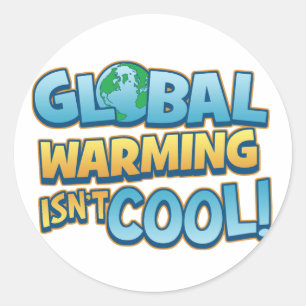 Opwarming van de aarde is geen koele Sticker