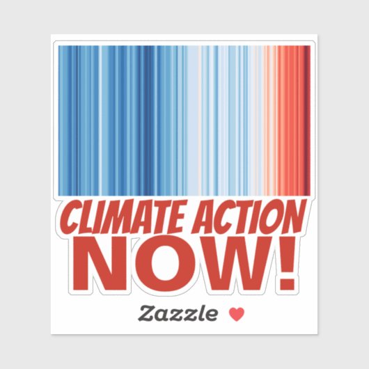 opwarming van de aarde klimaatverandering temperat sticker (Vel)