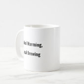 Opwarming van de aarde, lokale mok van koffiezette (Voorkant links)