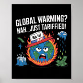 Opwarming van de aarde Nah Just Tariffied Humor 86 Poster (Voorkant)