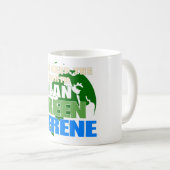 Opwarming van de aarde politiek koffiemok (Voorkant rechts)