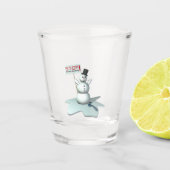 opwarming van de aarde shot glas (Voorkant)