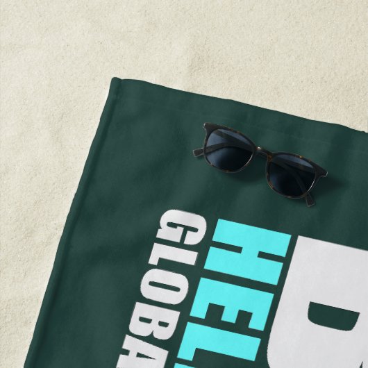 Opwarming van de aarde strandlaken (In situ)