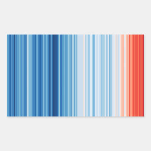 opwarming van de aarde temperaturen klimaatverande rechthoekige sticker