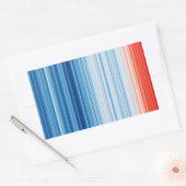 opwarming van de aarde temperaturen klimaatverande rechthoekige sticker (Envelop)