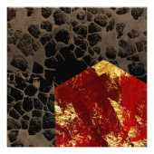 Opwarming van de aarde - Verbrandend huis - Abstra Foto Afdruk (Voorkant)