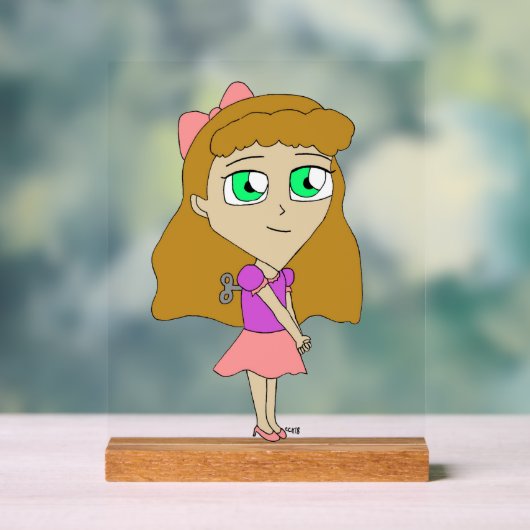 opwind chibi acryl bord (Neutraal)