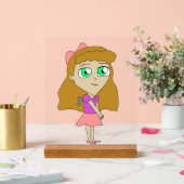 opwind chibi acryl bord (Huwelijk)