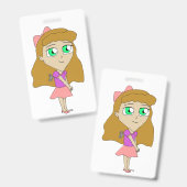 opwind chibi badge (Voor- en achterkant)