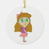 opwind chibi keramisch ornament (Voorkant)