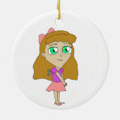 opwind chibi keramisch ornament (Achterkant)