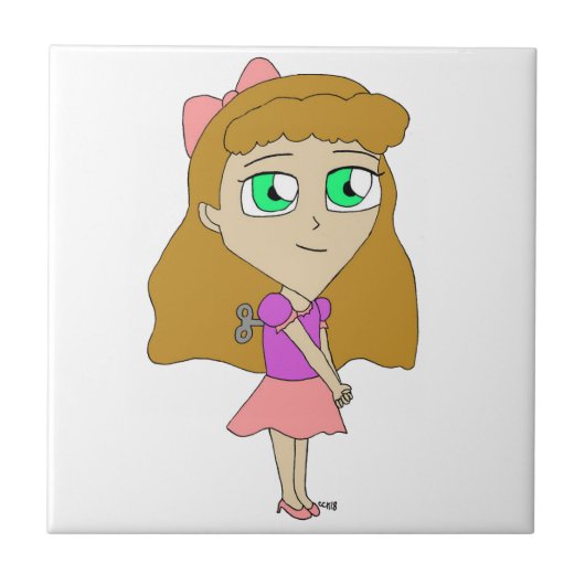 opwind chibi tegeltje (Voorkant)