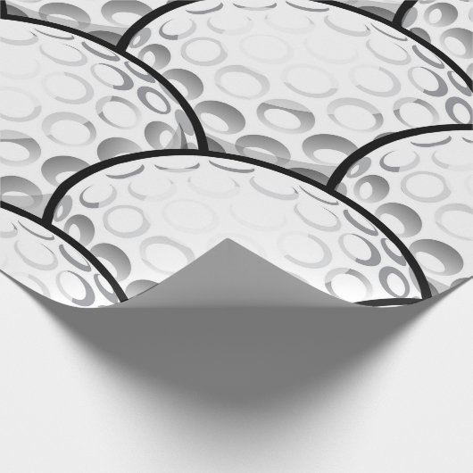 Opwindend golf feest cadeaupapier (Hoek)