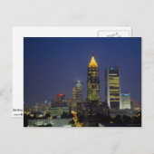 Opwindend nachtleven, Atlanta, Georgia, VS Briefkaart (Voorkant / Achterkant)