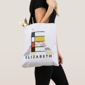 Opwindend Neoplasticisme Style Monogram. Brief E Tote Bag (Dichtbij)