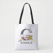 Opwindend Neoplasticisme Style Monogram. Brief G Tote Bag (Voorkant)
