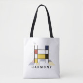 Opwindend Neoplasticisme Style Monogram. Brief H Tote Bag (Voorkant)