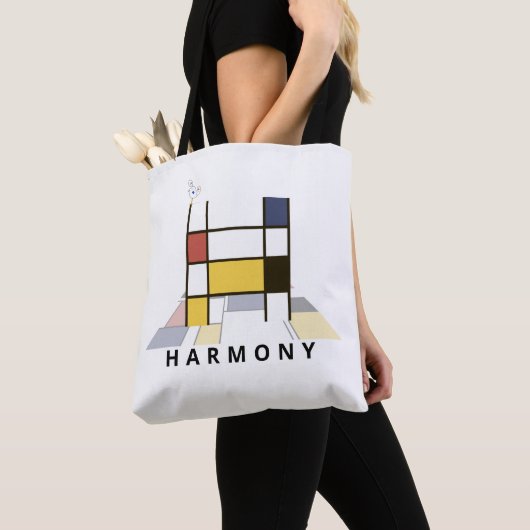 Opwindend Neoplasticisme Style Monogram. Brief H Tote Bag (Dichtbij)