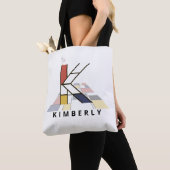 Opwindend Neoplasticisme Style Monogram. Brief K Tote Bag (Dichtbij)