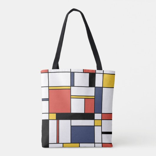 Opwindend Neoplasticisme Style Monogram. Brief T Tote Bag (Achterkant)