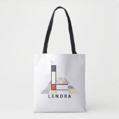 Opwindend Neoplasticisme Style Monogram. Letter L Tote Bag (Voorkant)