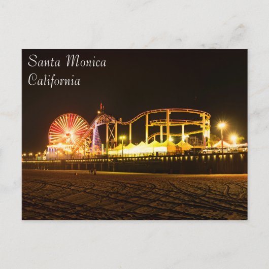 Opwindend Santa Monica Beach Briefkaart (Voorkant)