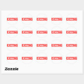 Opwindend stempel ronde sticker (Vel)
