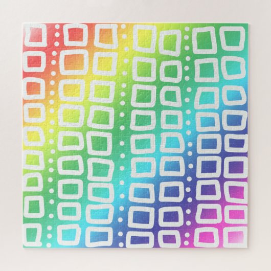 Opwindende regenboogpuzzel legpuzzel (Horizontaal)