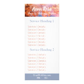 * Opwindende Waterverf Abstract Roze Blauw Reclamekaart (Voorkant)