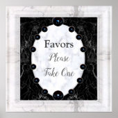 Opwindende witte en zwarte bollen poster (Voorkant)