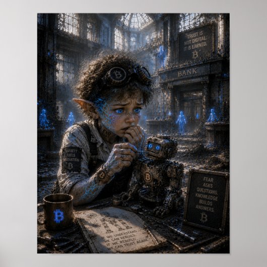 Opwinding / Robotica technicus / Bank Poster (Voorkant)