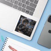 Opwinding / Robotica technicus / Bank Sticker (Laptop met iPhone)