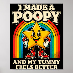 opy Buik Voelt Beter Grappige Ster Kunst Poster