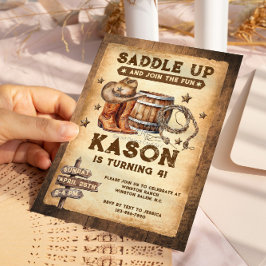 Opzadelen Land Western Cowboy Kaart