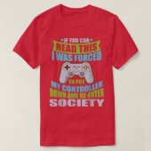 Opzet controller ReEnter Society Funny Gamer T-shirt (Design voorkant)