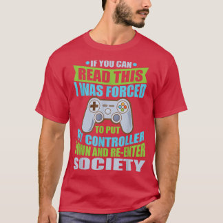 Opzet controller ReEnter Society Funny Gamer T-shirt