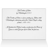 Opzet van Adam door Michelangelo (Binnen Horizontaal (Boven))