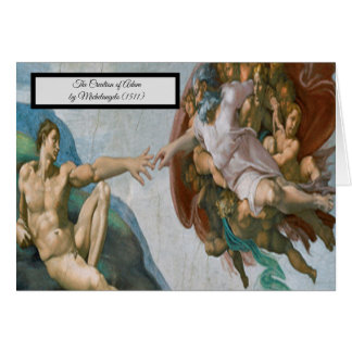 Opzet van Adam door Michelangelo