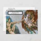 Opzet van Adam door Michelangelo Briefkaart (Voorkant / Achterkant)