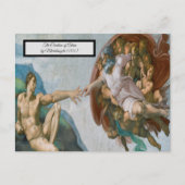 Opzet van Adam door Michelangelo Briefkaart (Voorkant)