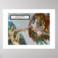 Opzet van Adam door Michelangelo