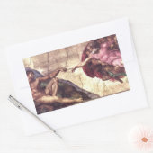 Opzet van Adam door Michelangelo Rechthoekige Sticker (Envelop)