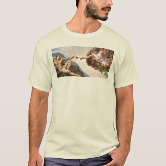 Opzet van Adam door Michelangelo T-shirt (Voorkant)